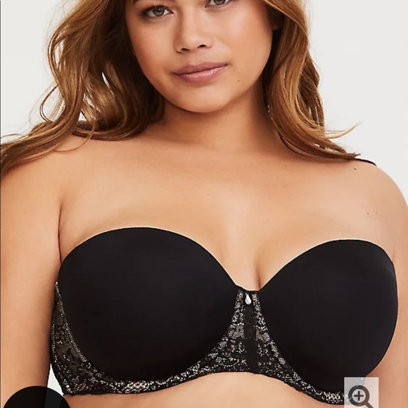 Torrid Black Lace Microfiber Multiway Bra 40DD (E) - Picture 9 of 16